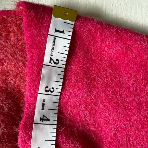 Jodifl Red and Pink Fuzzy Southwest Bohemian Open Front Cardigan NWT - Picture 11 of 16